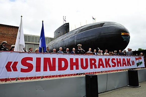 INS Sindhurakshak arrives at the Mumbai port on April 30 after its revamp