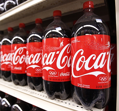 Bottles of Coca Cola are seen in a store display. Photo credit: Lucas Jackson/Reuters