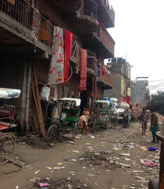 The slum where Deepali and her family live.