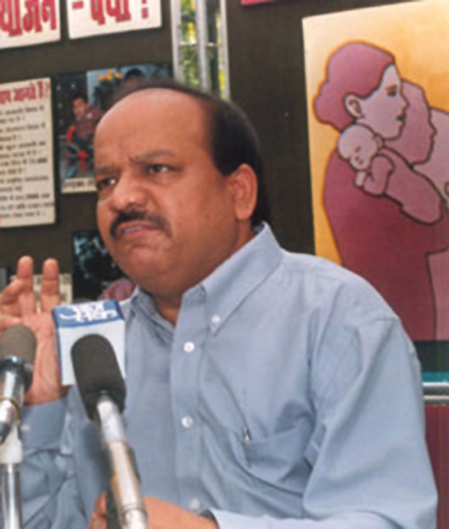 Harsh Vardhan was given presidentship of Delhi BJP for three terms between 2003 and 2008