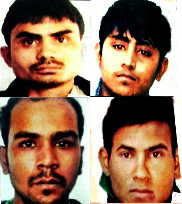 Delhi gang rape convicts (clockwise from top) Pawan, Vinay, Mukesh and Akshay