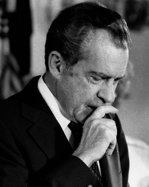 Then US President Richard M Nixon.