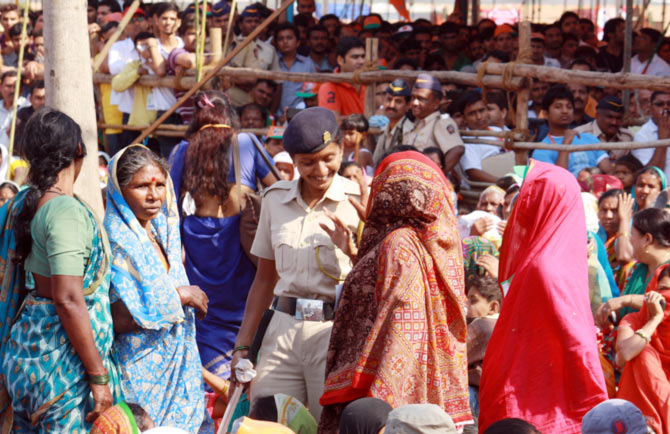 In Photos: MODIfied crowd at the Maha Garjana rally