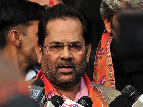 BJP spokesperson Mukhtar Abbas Naqvi