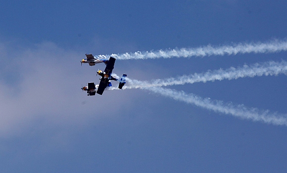 The Red Bulls show their skills at the air show