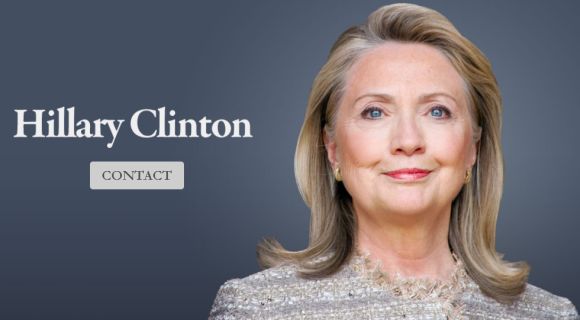 The home page of HillaryClintonOffice.com, the recently released website that has raised speculation that she may be interested to run for the 2016 US presidential polls.