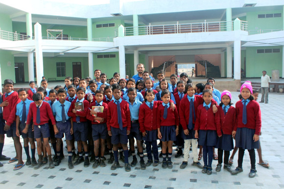 Children under the Nanhe Parinde project reside at Aastha Gurukul Geetham