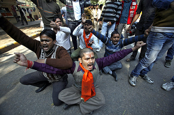 Angry protestors slam decision to hang Guru