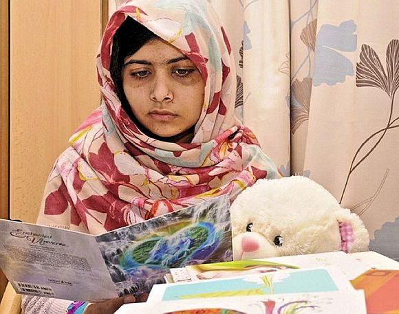 Pakistani schoolgirl Malala Yousafzai