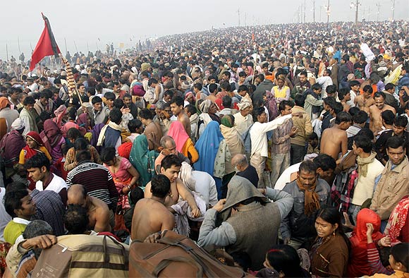 Millions gather at the Kumbh Mela