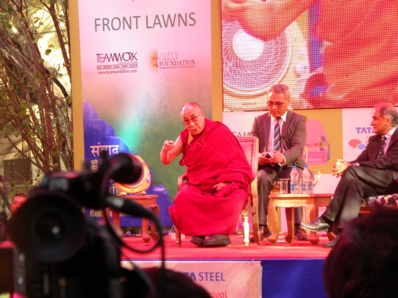The Dalai Lama at the Jaipur Literature Festival
