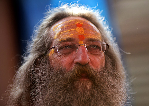 Baba Rampuri is a sadhu from the United States.