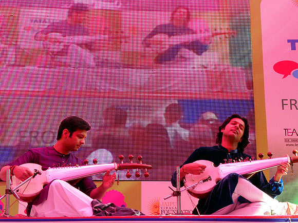 Amaan and Ayaan Ali Khan at Jaipur Lit Fest