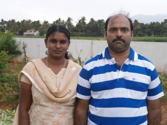 The judge's son Senthil with wife Poorani