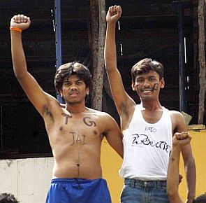 Telangana supporters
