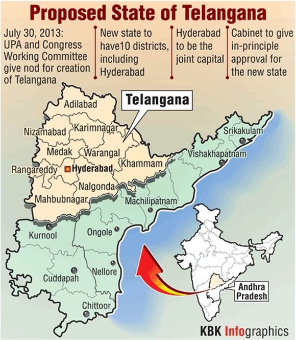 Two districts of Rayalaseema vital to Cong's Telangana plan