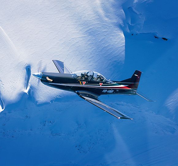 PC-7 MkII, the basic trainer aircraft of the Indian Air Force