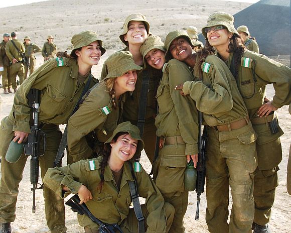 Israeli women soldiers in the line of fire