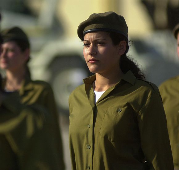 Israeli women soldiers in the line of fire