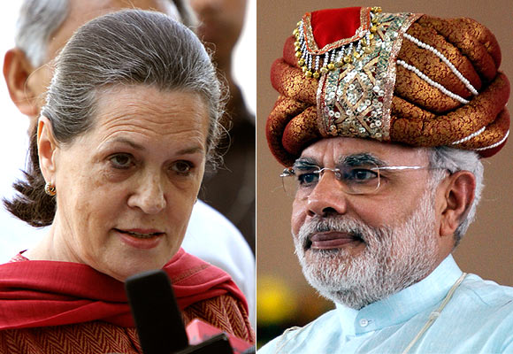 Sonia Gandhi is worried that the Congress may lose its allies to Narendra Modi.