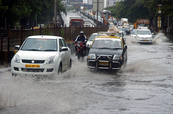 Several low-lying areas in Mumbai were water-logged