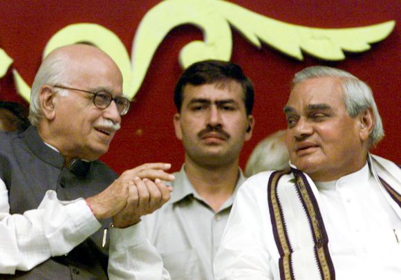 'Moderate' Vajpayee and 'hardline' Advani