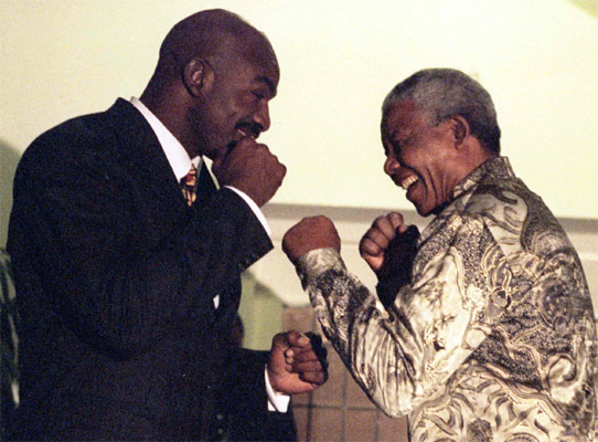 When Mandela left MJ, Beckham, Carla Bruni star struck