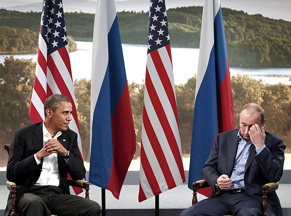Obama, Putin discuss Syria  during the G8 Summit at Lough Erne