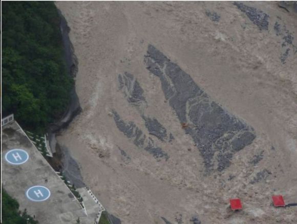 Army-constructed rescue helipad at landslide-hit Govindghat in Uttarakhand