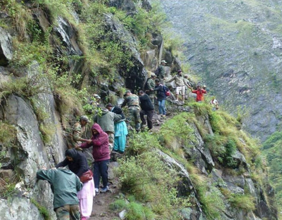 Army personnel come to the rescue of stranded tourists and pilgrims in Uttarakhand