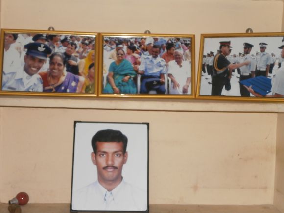 The walls of K Praveen's home in Madurai are full of his IAF photographs, and his awards and citations