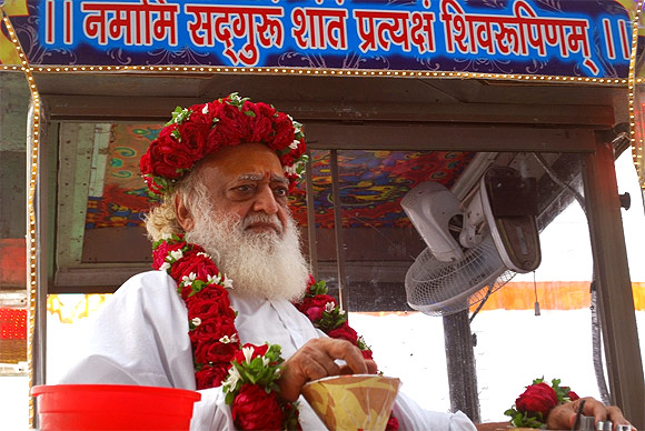 Asaram Bapu at the Kumbh Mela.