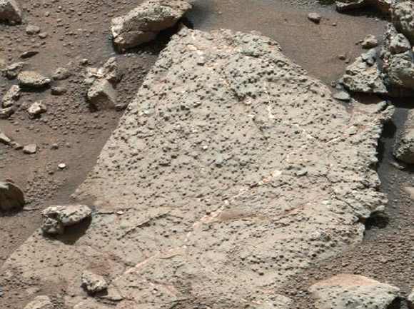 Rocks Yellowknife Bay, in Gale Crater, as seen by Curiosity