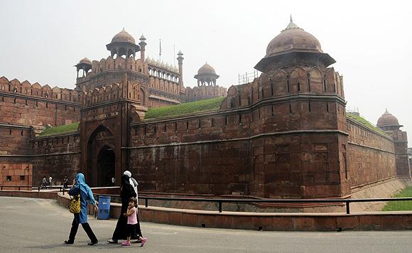 Shah Jahan built the historic Red Fort in Delhi which was the home of the Mughal Emperors.