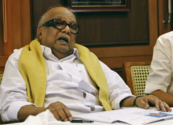 DMK chief M Karunanidhi in Chennai