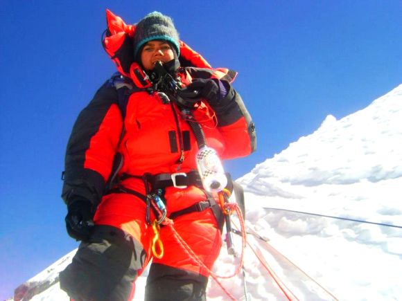 Krushnaa Patil during her Mt Everest expedition