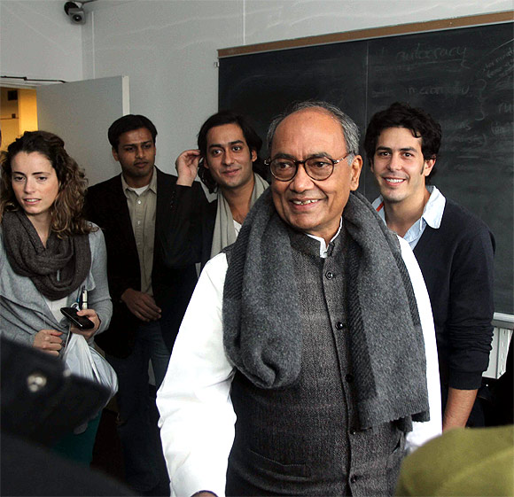 Digvijaya Singh is in the US to attend his son Jaivardhan's graduation ceremony at Columbia University.