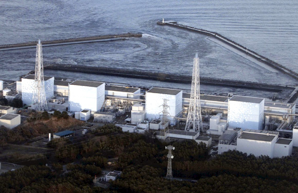 The Fukushima nuclear plant is seen in the aftermath of a massive earthquake in Japan