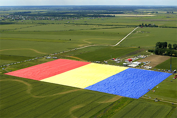 This flag is BIGGER than 3 football fields!