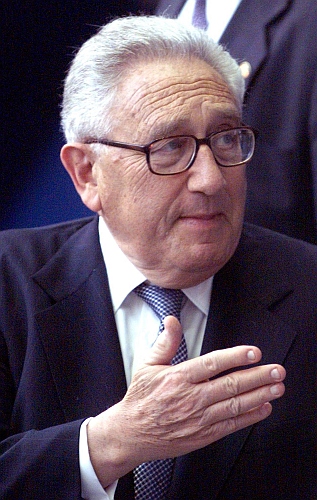 Former United States secretary of state Henry Kissinger