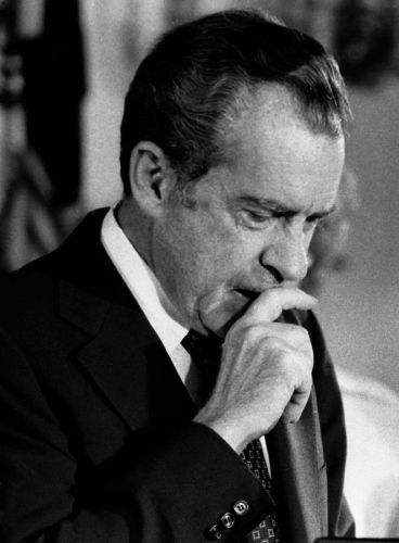 Then US president Richard M Nixon