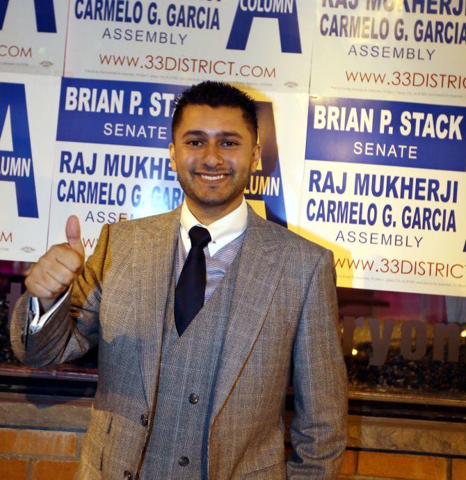 Democratic party nominee Raj Mukherji who won the State Assembly polls in New Jersey