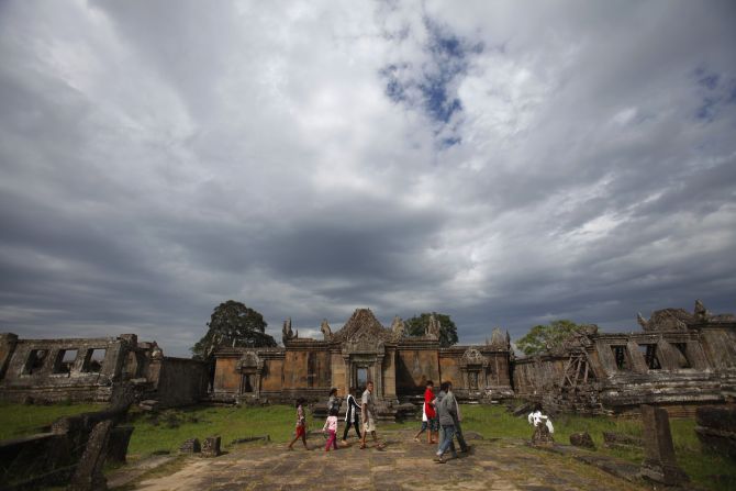 People visit the Preah Vihear temple