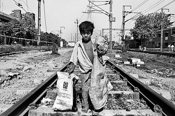 At New Delhi railway station