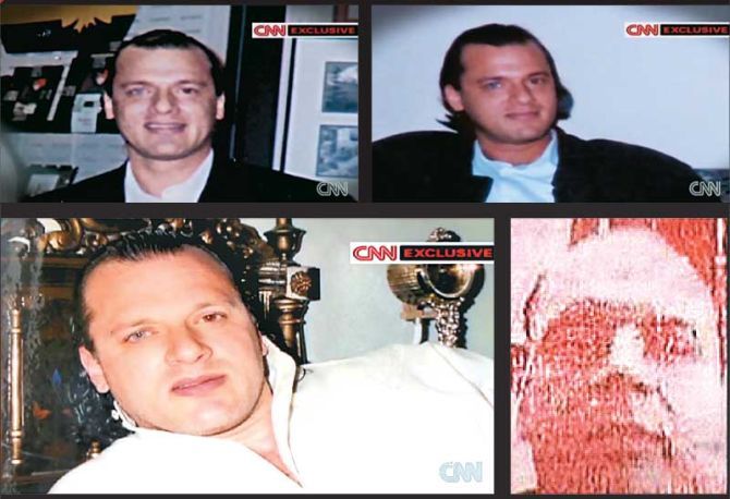 A combination of video grabs showing David Headley