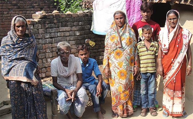 The family that lost six to 26/11. Left, Zubeida and Sahib Ali Ansari, the old parents; Shakila who lost her husband, and Sabra, who lost two young boys. The family with Shakila's boys in Dhaab.