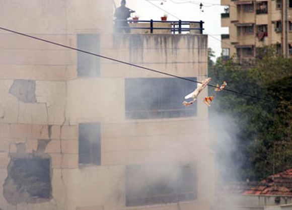 NSG commandos seen during operations to tackle the terrorists, November 28, 2008.