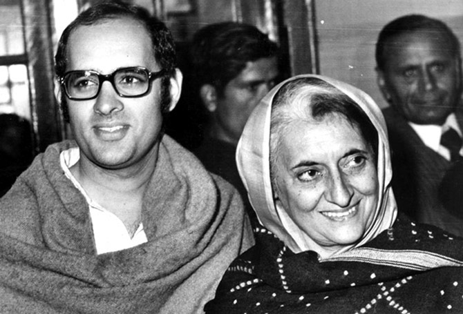 Indira Gandhi and Sanjay Gandhi
