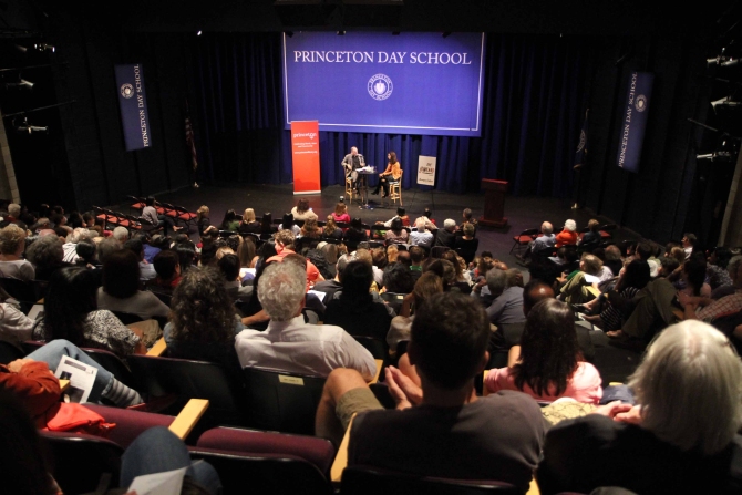 The audience at Princeton, New Jersey