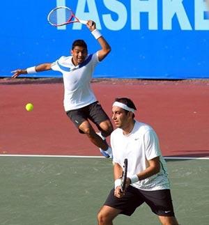 Purav Raja (right) and Divij Sharan